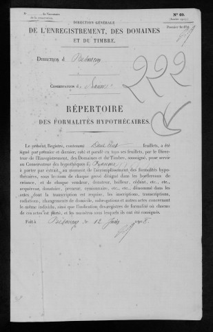 Volume n° 222