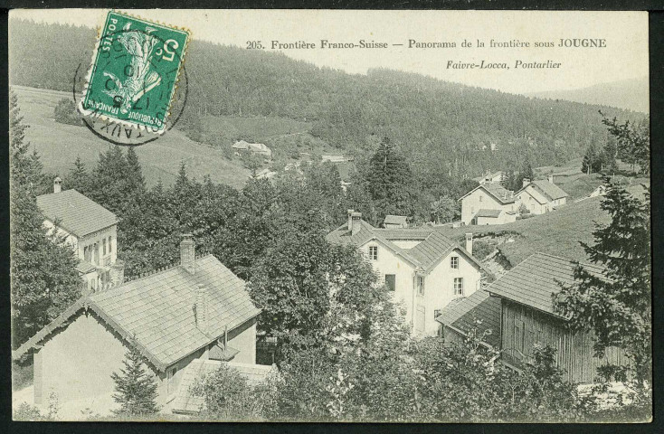 Panorama de la frontière sous Jougne