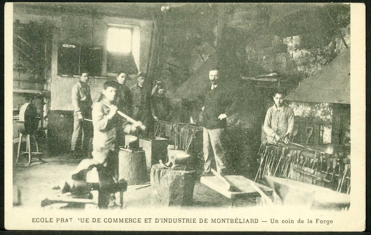 Ecole pratique, un coin de la forge