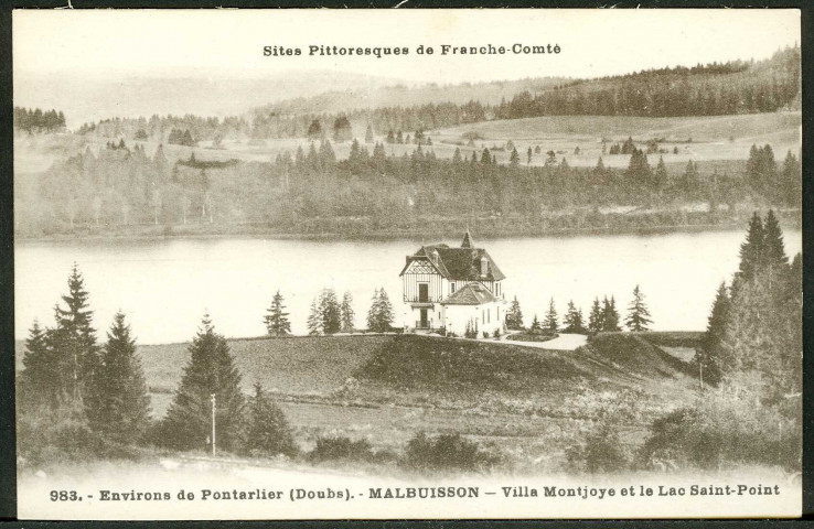 Villa Montjoie et le lac Saint-Point