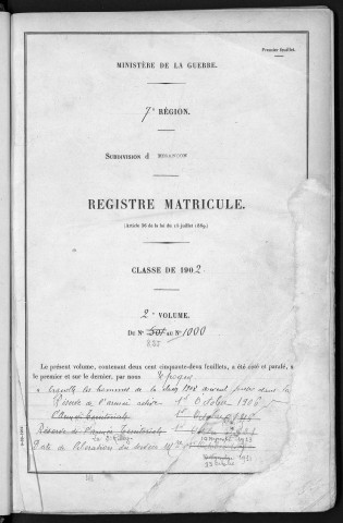 Volume 2, nos 825 à 1000