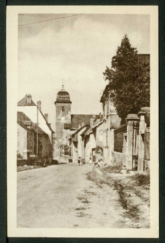 Eglise et rue de la Porte de Chaux