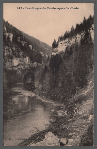 Les gorges du Doubs après la chute