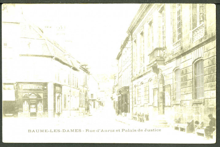Rue d'Anroz et palais de justice