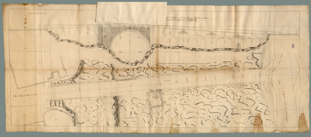 Plan et élévation du pont de Roide