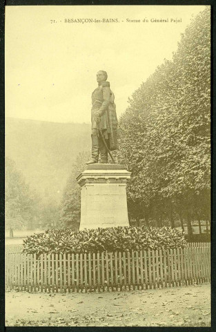 Vue de la statue du général Pajol