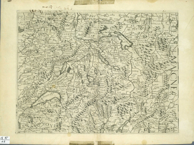 "[Carte generalle de la France, Franche-Comté]"