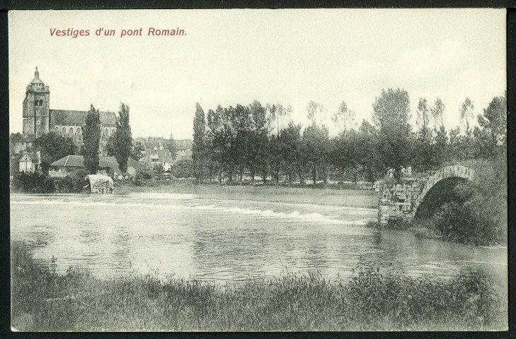 Les ruines du pont romain