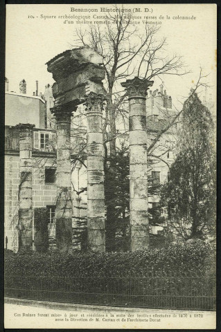 Vue du square archéologique Castan
