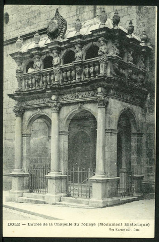 Portail de l'ancienne chapelle du Collège