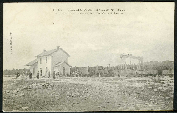 La gare du chemin de fer d'Andelot à Levier