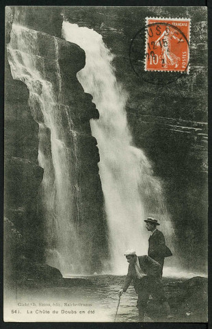 La chute du Doubs en été