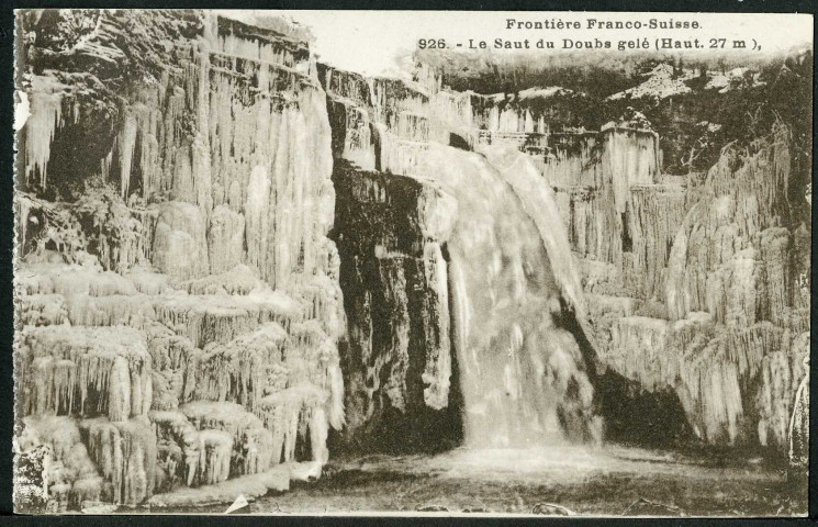 Le Saut du Doubs gelé