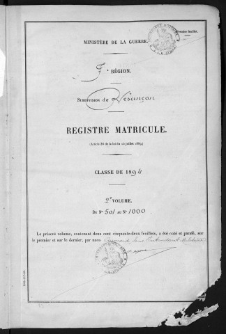 Volume 2, nos 501 à 1000