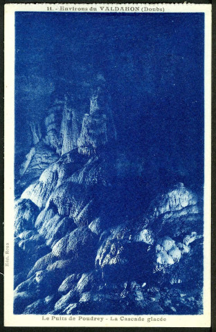 Le puits de Poudrey, la cascade glacée
