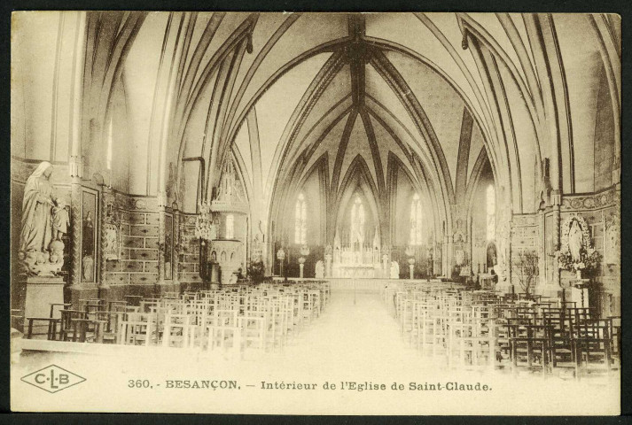 Intérieur de l'église de Saint-Claude