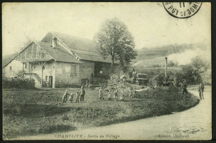 Sortie du village