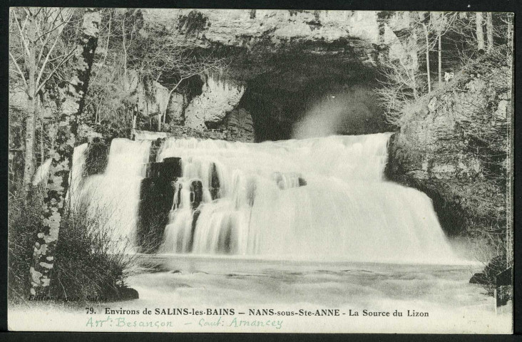 Nans-sous-Sainte-Anne. La source du Lizon