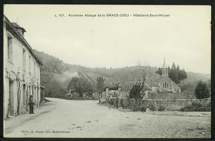 Ancienne abbaye de la Grace-Dieu. Hôtellerie Saint-Michel