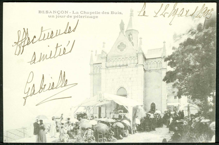 La chapelle des Buis un jour de pèlérinage