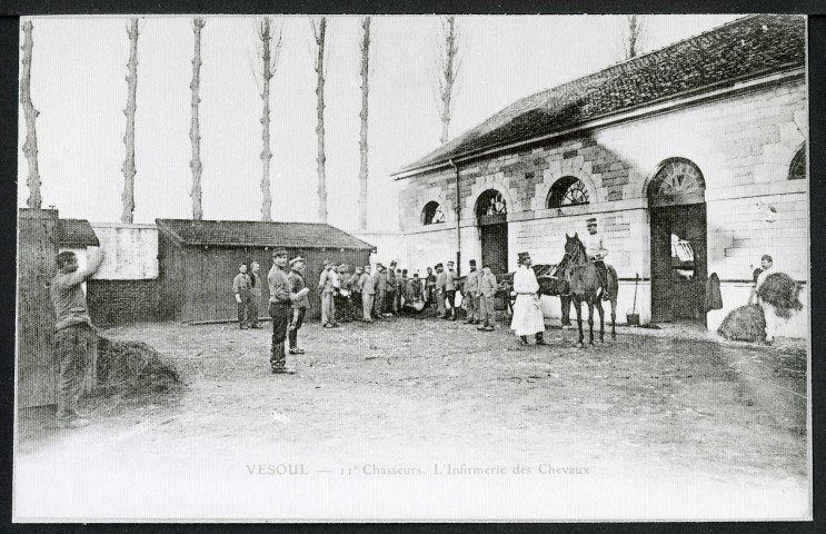 11e chasseurs, l'infirmerie des chevaux