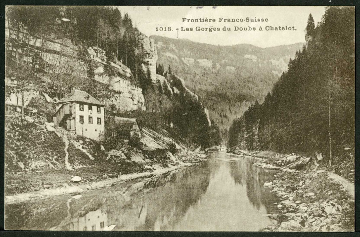 Les gorges du Doubs à Châtelot