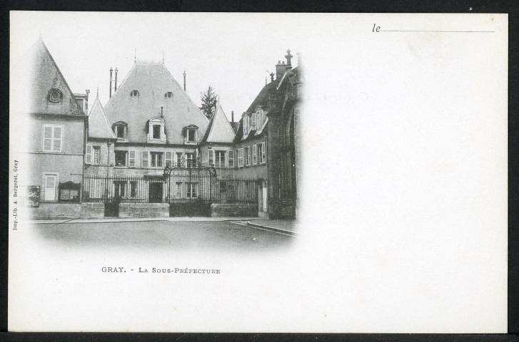 La sous-préfecture