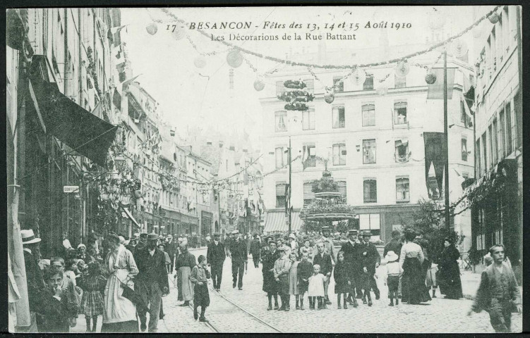 Vue des décorations de la rue Battant
