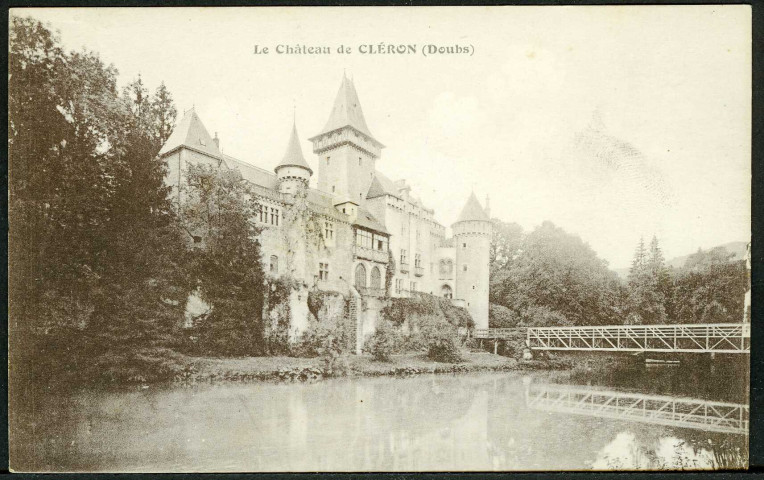 Vue du château de Cléron