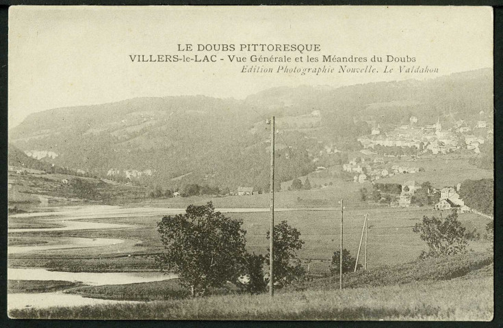 Vue générale et les méandres du Doubs