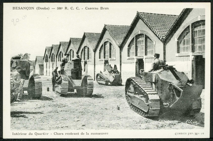 506e régiment, à la caserne Brun