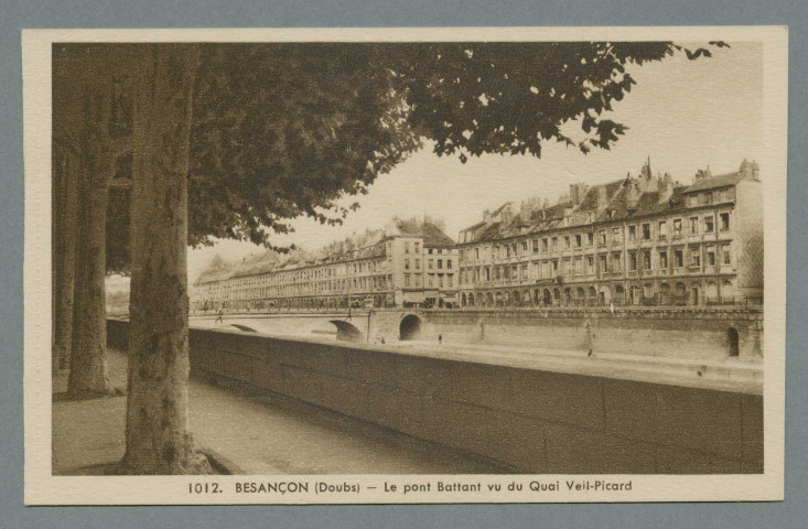 Pont Battant vu du quai Veil Picard