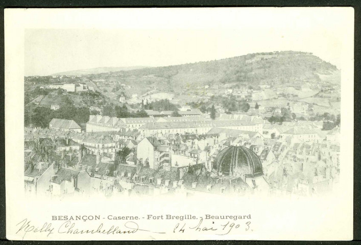 Vue sur les casernes, fort Bregille, Beauregard