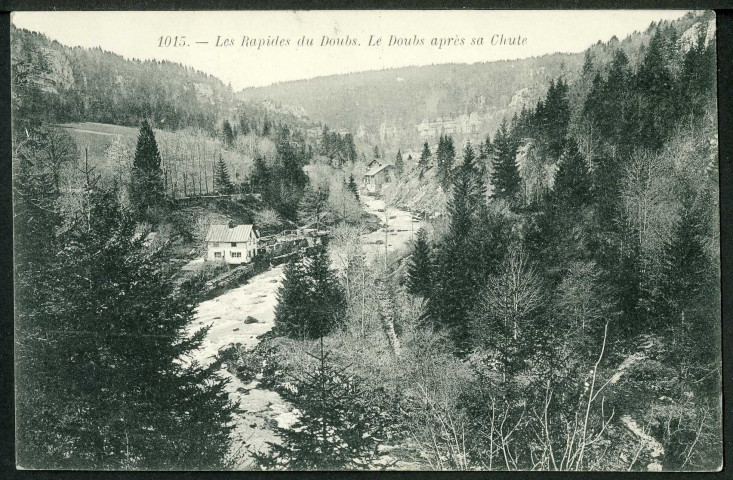 Les rapides du Doubs, le Doubs après sa chute