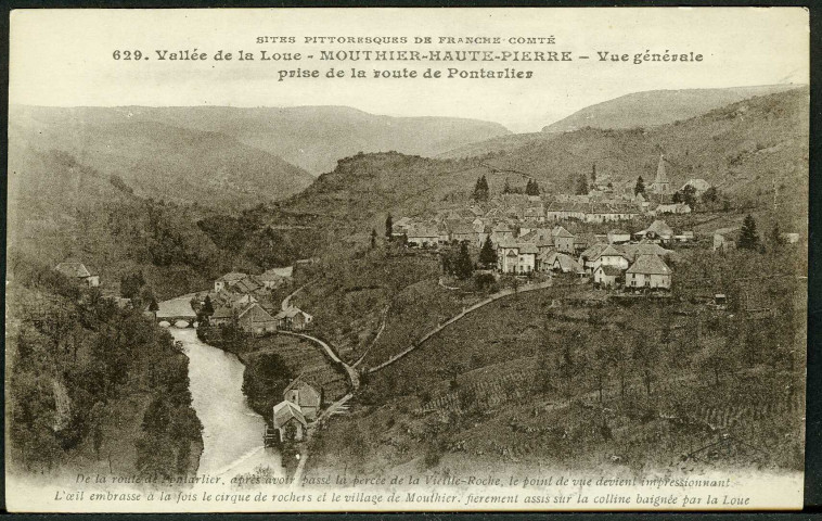 Vue générale prise de la route de Pontarlier