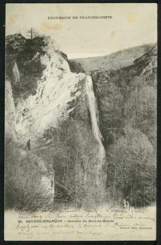 Beure - Besançon. Cascade du Bout-du-Monde