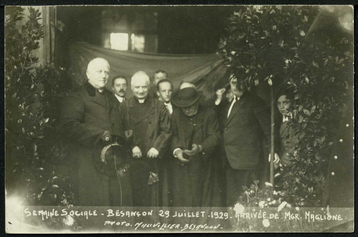 Arrivée de Mgr. Maglone, 29 juillet 1929