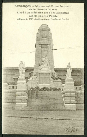 Monument élevé à la mémoire des 1531 bisontins morts pour la France pendant la grande guerre 1914-1918