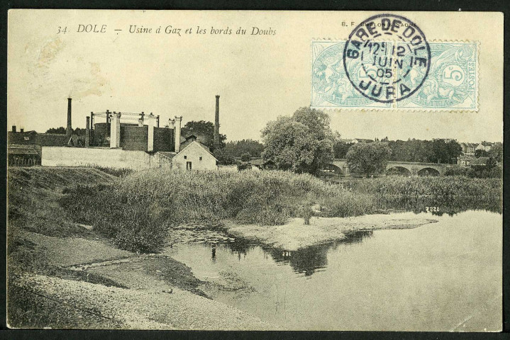 Usine à gaz et les bords du Doubs