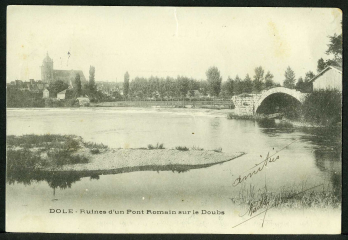 Les ruines du pont romain