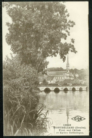 Pont sur l'Allan et église catholique