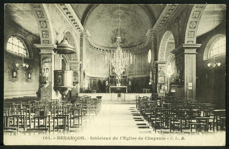 Intérieur de l'église des Chaprais