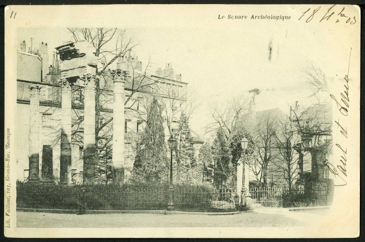 Vue du square archéologique Castan