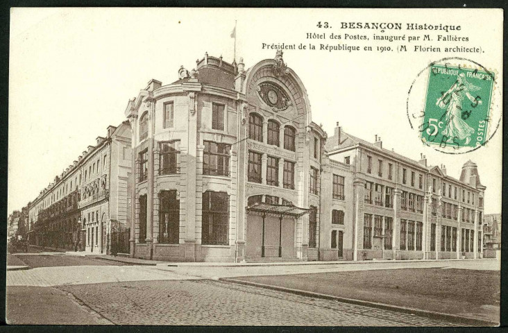 Vue de l'hôtel des postes