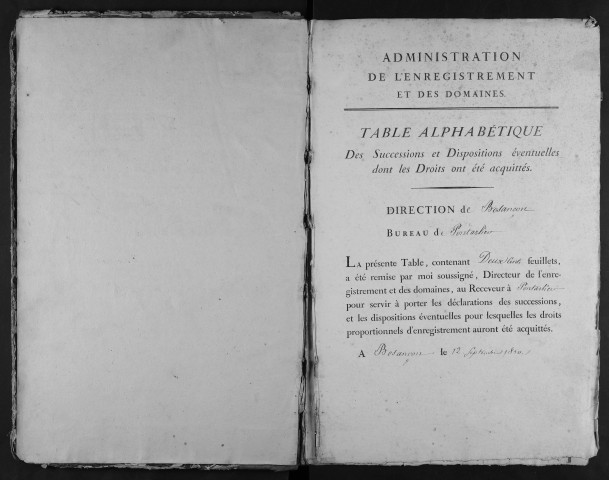 25 septembre 1810 - 14 avril 1825
