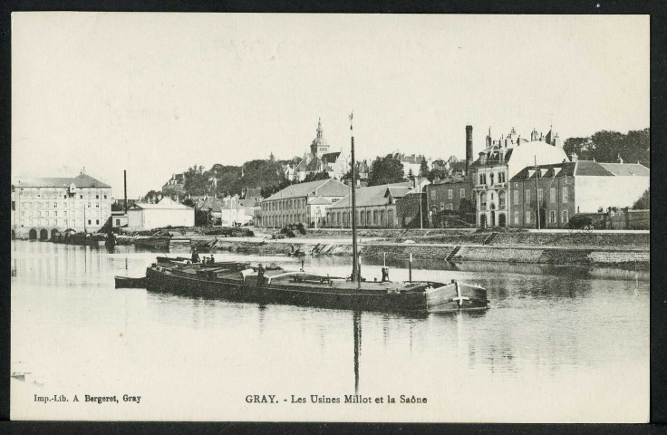 Les usines Millot et la Saône