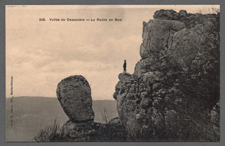 Vallée du Dessoubre, la roche de Baal