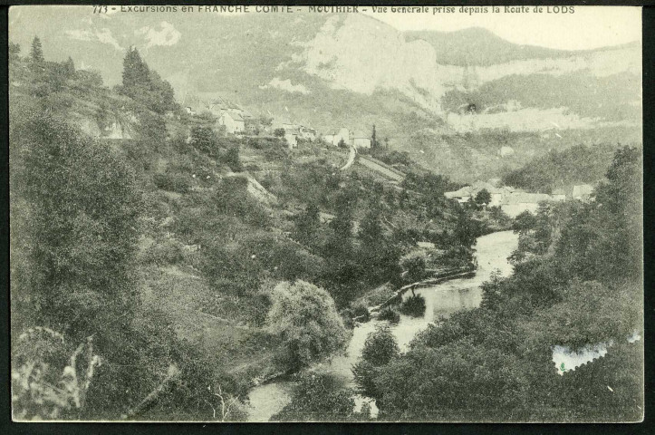 Vue générale prise de la route de Pontarlier