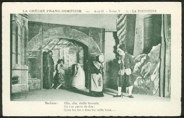 La crèche Franc-Comtoise, la tousseuse