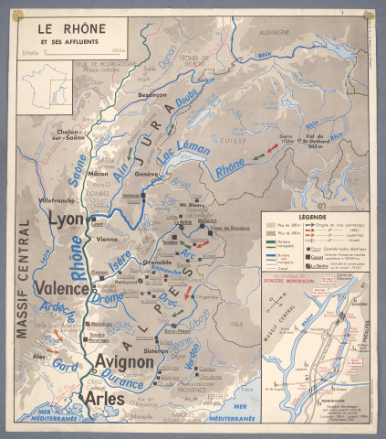 Cartes élevage bovins en France et le Rhône